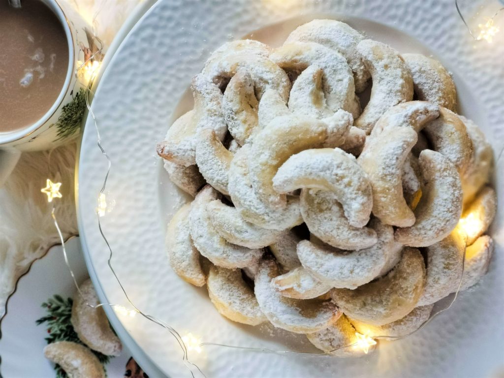 mandulás vaníliás hókifli egyszerűen
