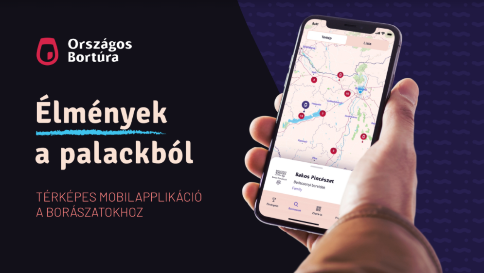Ingyenesen letölthető Magyarország borturisztikai applikációja